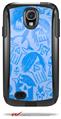 Skull Sketches Blue - Decal Style Vinyl Skin fits Otterbox Commuter Case for Samsung Galaxy S4 (CASE SOLD SEPARATELY)