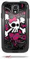 Girly Skull Bones - Decal Style Vinyl Skin fits Otterbox Commuter Case for Samsung Galaxy S4 (CASE SOLD SEPARATELY)