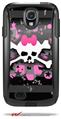 Pink Bow Skull - Decal Style Vinyl Skin fits Otterbox Commuter Case for Samsung Galaxy S4 (CASE SOLD SEPARATELY)