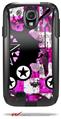 Pink Star Splatter - Decal Style Vinyl Skin fits Otterbox Commuter Case for Samsung Galaxy S4 (CASE SOLD SEPARATELY)