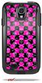 Skull and Crossbones Checkerboard - Decal Style Vinyl Skin fits Otterbox Commuter Case for Samsung Galaxy S4 (CASE SOLD SEPARATELY)