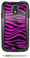 Pink Zebra - Decal Style Vinyl Skin fits Otterbox Commuter Case for Samsung Galaxy S4 (CASE SOLD SEPARATELY)