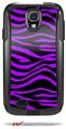 Purple Zebra - Decal Style Vinyl Skin fits Otterbox Commuter Case for Samsung Galaxy S4 (CASE SOLD SEPARATELY)