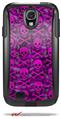 Pink Skull Bones - Decal Style Vinyl Skin fits Otterbox Commuter Case for Samsung Galaxy S4 (CASE SOLD SEPARATELY)