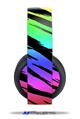 Vinyl Decal Skin Wrap compatible with Original Sony PlayStation 4 Gold Wireless Headphones Tiger Rainbow (PS4 HEADPHONES  NOT INCLUDED)