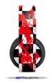 Vinyl Decal Skin Wrap compatible with Original Sony PlayStation 4 Gold Wireless Headphones Checkerboard Splatter (PS4 HEADPHONES  NOT INCLUDED)