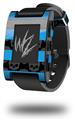 Skull Stripes Blue - Decal Style Skin fits original Pebble Smart Watch (WATCH SOLD SEPARATELY)