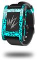 Skull Patch Pattern Blue - Decal Style Skin fits original Pebble Smart Watch (WATCH SOLD SEPARATELY)