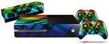 Rainbow Plaid - Holiday Bundle Decal Style Skin fits XBOX One Console Original, Kinect and 2 Controllers (XBOX SYSTEM NOT INCLUDED)