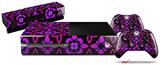 Pink Floral - Holiday Bundle Decal Style Skin fits XBOX One Console Original, Kinect and 2 Controllers (XBOX SYSTEM NOT INCLUDED)
