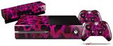 Pink Distressed Leopard - Holiday Bundle Decal Style Skin fits XBOX One Console Original, Kinect and 2 Controllers (XBOX SYSTEM NOT INCLUDED)