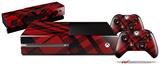 Red Plaid - Holiday Bundle Decal Style Skin fits XBOX One Console Original, Kinect and 2 Controllers (XBOX SYSTEM NOT INCLUDED)