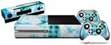 Electro Graffiti Blue - Holiday Bundle Decal Style Skin fits XBOX One Console Original, Kinect and 2 Controllers (XBOX SYSTEM NOT INCLUDED)