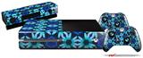 Daisies Blue - Holiday Bundle Decal Style Skin fits XBOX One Console Original, Kinect and 2 Controllers (XBOX SYSTEM NOT INCLUDED)