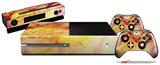 Painting Yellow Splash - Holiday Bundle Decal Style Skin fits XBOX One Console Original, Kinect and 2 Controllers (XBOX SYSTEM NOT INCLUDED)