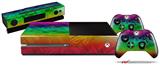 Rainbow Butterflies - Holiday Bundle Decal Style Skin fits XBOX One Console Original, Kinect and 2 Controllers (XBOX SYSTEM NOT INCLUDED)