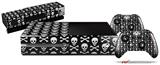 Skull and Crossbones Pattern - Holiday Bundle Decal Style Skin fits XBOX One Console Original, Kinect and 2 Controllers (XBOX SYSTEM NOT INCLUDED)