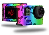 Rainbow Skull Collection - Decal Style Skin fits GoPro Hero 4 Silver Camera (GOPRO SOLD SEPARATELY)