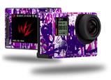Purple Checker Graffiti - Decal Style Skin fits GoPro Hero 4 Silver Camera (GOPRO SOLD SEPARATELY)