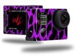 Purple Leopard - Decal Style Skin fits GoPro Hero 4 Silver Camera (GOPRO SOLD SEPARATELY)