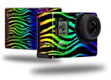 Rainbow Zebra - Decal Style Skin fits GoPro Hero 4 Black Camera (GOPRO SOLD SEPARATELY)