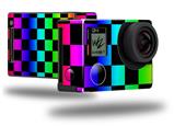 Rainbow Checkerboard - Decal Style Skin fits GoPro Hero 4 Black Camera (GOPRO SOLD SEPARATELY)
