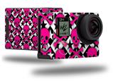 Pink Skulls and Stars - Decal Style Skin fits GoPro Hero 4 Black Camera (GOPRO SOLD SEPARATELY)