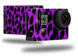 Purple Leopard - Decal Style Skin fits GoPro Hero 4 Black Camera (GOPRO SOLD SEPARATELY)
