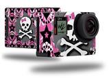 Pink Bow Skull - Decal Style Skin fits GoPro Hero 4 Black Camera (GOPRO SOLD SEPARATELY)