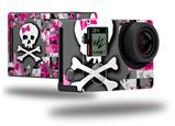Girly Pink Bow Skull - Decal Style Skin fits GoPro Hero 4 Black Camera (GOPRO SOLD SEPARATELY)