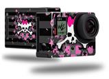 Pink Bow Skull - Decal Style Skin fits GoPro Hero 4 Black Camera (GOPRO SOLD SEPARATELY)