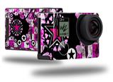 Pink Star Splatter - Decal Style Skin fits GoPro Hero 4 Black Camera (GOPRO SOLD SEPARATELY)