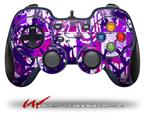 Purple Checker Graffiti - Decal Style Skin fits Logitech F310 Gamepad Controller (CONTROLLER SOLD SEPARATELY)