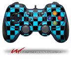 Checkers Blue - Decal Style Skin fits Logitech F310 Gamepad Controller (CONTROLLER SOLD SEPARATELY)