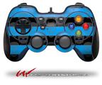 Skull Stripes Blue - Decal Style Skin fits Logitech F310 Gamepad Controller (CONTROLLER SOLD SEPARATELY)