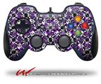 Splatter Girly Skull Purple - Decal Style Skin fits Logitech F310 Gamepad Controller (CONTROLLER SOLD SEPARATELY)