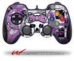 Princess Skull Purple - Decal Style Skin fits Logitech F310 Gamepad Controller (CONTROLLER SOLD SEPARATELY)