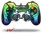 Cartoon Skull Rainbow - Decal Style Skin fits Logitech F310 Gamepad Controller (CONTROLLER SOLD SEPARATELY)