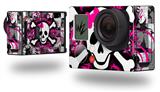Splatter Girly Skull - Decal Style Skin fits GoPro Hero 3+ Camera (GOPRO NOT INCLUDED)