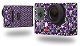 Splatter Girly Skull Purple - Decal Style Skin fits GoPro Hero 3+ Camera (GOPRO NOT INCLUDED)