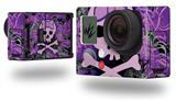 Purple Girly Skull - Decal Style Skin fits GoPro Hero 3+ Camera (GOPRO NOT INCLUDED)