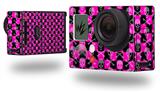 Skull and Crossbones Checkerboard - Decal Style Skin fits GoPro Hero 3+ Camera (GOPRO NOT INCLUDED)