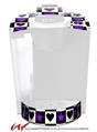 Decal Style Vinyl Skin compatible with Keurig K40 Elite Coffee Makers Purple Hearts And Stars (KEURIG NOT INCLUDED)