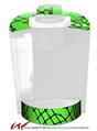 Decal Style Vinyl Skin compatible with Keurig K40 Elite Coffee Makers Ripped Fishnets Green (KEURIG NOT INCLUDED)