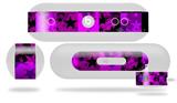 Decal Style Wrap Skin fits Beats Pill Plus Purple Star Checkerboard (BEATS PILL NOT INCLUDED)