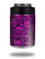 Skin Decal Wrap for Yeti Colster, Ozark Trail and RTIC Can Coolers - Pink Skull Bones (COOLER NOT INCLUDED)