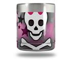 Skin Decal Wrap for Yeti Rambler Lowball - Princess Skull Heart Pink