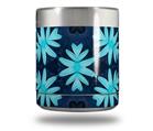 Skin Decal Wrap for Yeti Rambler Lowball - Abstract Floral Blue
