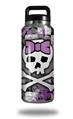 WraptorSkinz Skin Decal Wrap for Yeti Rambler Bottle 36oz Princess Skull Purple  (YETI NOT INCLUDED)