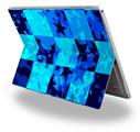 Blue Star Checkers - Decal Style Vinyl Skin (fits Microsoft Surface Pro 4)